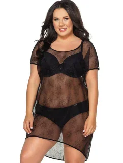Plážové šaty Ava SP 21 Black S-3XL