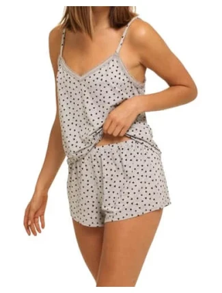 Dámske pyžamo QS6306E-VGT šedá - Calvin Klein Dámske pyžamo QS6306E-VGT šedá - Calvin Klein