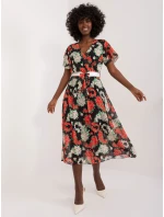 DHJ SK 17258 Šaty.01 čierna a červená DHJ SK 17258 Šaty.01 čierna a červená