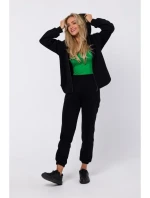 M761 Mikina s kapucňou na zips a klokaním vreckom - čierna M761 Mikina s kapucňou na zips a klokaním vreckom - čierna