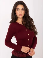 Dámsky sveter PM SW YIS1027.85 Burgundy - FPrice