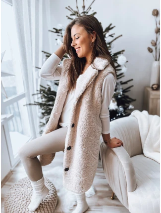 Dámska béžová vesta BALLA FashionStreet TY3200 Dámska béžová vesta BALLA FashionStreet TY3200