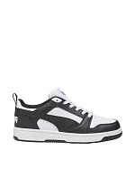 Puma Rebound V6 Lo Mid biela a čierna 393833 01 Puma Rebound V6 Lo Mid biela a čierna 393833 01