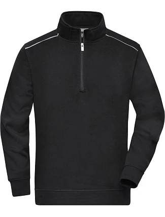 Daiber JN 895 Pracovná mikina s 1/4 zipsom – Solid 02.0895 čierna Daiber JN 895 Pracovná mikina s 1/4 zipsom – Solid 02.0895 čierna