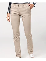 Kariban K 741 Dámske chino nohavice 20.K741 svetlo khaki