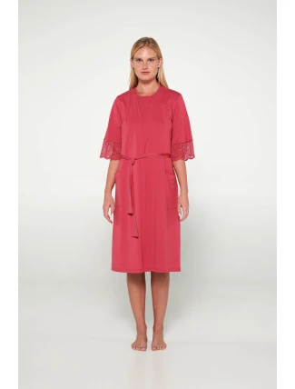 Vamp - Dámsky župan s čipkovými detailmi 19912 - Vamp Vamp - Dámsky župan s čipkovými detailmi 19912 - Vamp