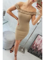 Španielske šaty s volánikmi ťava