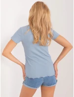 Blúzka D16113Z02448B šedá modrá