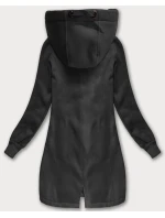 Dámska dlhá mikina s kapucňou (AMG-675/2) graphite - Goodlooking Dámska dlhá mikina s kapucňou (AMG-675/2) graphite - Goodlooking