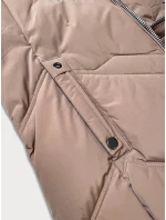 Dámska zimná bunda s kapucňou (B8300-48) béžová - S'west