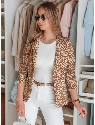 Dámska bunda do pása MARABELL beige FashionStreet PY0127 Dámska bunda do pása MARABELL beige FashionStreet PY0127