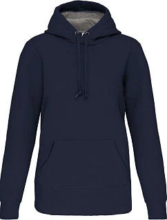 Kariban K 443 Mikina s kapucňou z hrubej bavlny 20.K443, tmavomodrá