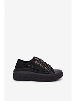Lee Cooper Dámske šnurovacie tenisky na platforme LCW-26-44-4479 Black Lee Cooper Dámske šnurovacie tenisky na platforme LCW-26-44-4479 Black