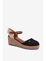 Dámske espadrilky na platforme Wrangler 20261087-25Y Black