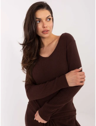 Jumper SM SW A1568.79 tmavohnedý