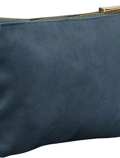 BagBase BG 714 Sametová toaletná taška 52.0714 modrý topás