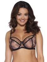 Dámska podprsenka Wild black 2030 Čierna s hnedým vzorom - Ava Dámska podprsenka Wild black 2030 Čierna s hnedým vzorom - Ava