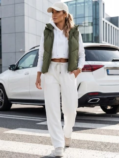 Dámska prešívaná vesta LIKEHUGS zelená FashionStreet TY4977