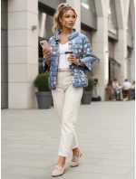 Dámska prešívaná obojstranná bunda FLORIS blue FashionStreet TY5527