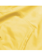 Tenká žltá dámska mikina s kapucňou (WB11001-28)