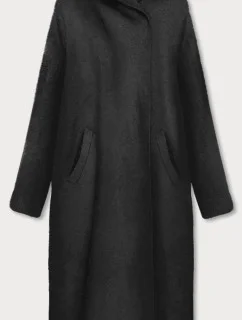 Dlhý čierny prehoz cez oblečenie s kapucňou (B6010-1)