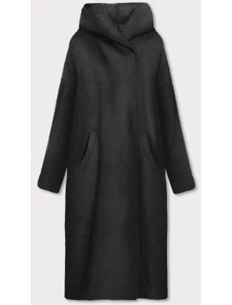 Dlhý čierny prehoz cez oblečenie s kapucňou (B6010-1) Dlhý čierny prehoz cez oblečenie s kapucňou (B6010-1)