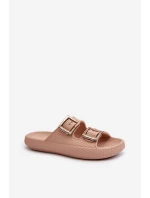 Lekkie Klapki Damskie ZAXY LL285087 Beżowe