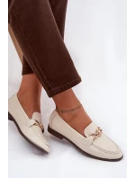 Dámské loafersy s ozdobným detailem světle béžové Rosynne