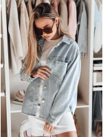 Dámska nadrozmerná džínsová bunda BLUEDIVA modrá FashionStreet TY4900