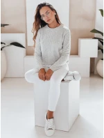 Dámsky sveter BRAVINA sivý FashionStreet MY2528