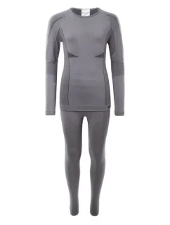 Detská termobielizeň Hikro Set 92800438774 sivá - Hi-Tec