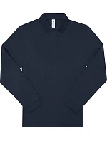 B&C My Polo 180 LSL Piqué – polo s dlhým rukávom 01.U425 tmavomodrá