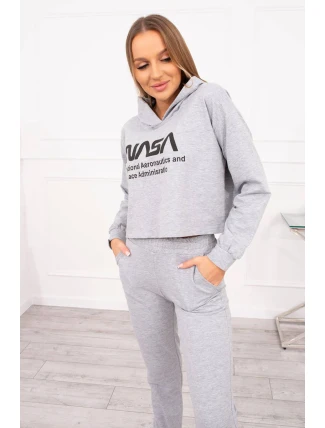 Šedá sada s potlačou Šedá sada s potlačou