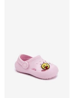 Klapki Dziecięce Piankowe Z Przypinką LEMIGOSE 880 Różowe