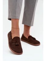 Kožené semišové barefoot mokasíny Zazoo 322 chocolate Kožené semišové barefoot mokasíny Zazoo 322 chocolate