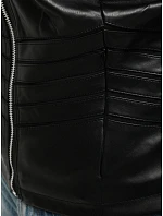 Dámska kožená bunda TY5455 black - FashionStreet