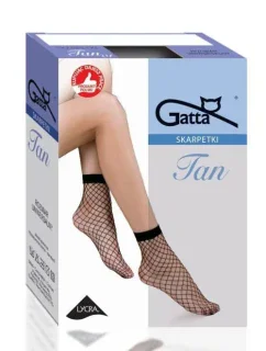 Sieťované ponožky kabaretky Gatta Tan nr 2