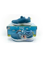 Detské športové tenisky Leomil Bluey ľahké tenisky na suchý zips LED modré
