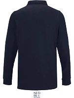 NEOBLU Owen LSL Men Pánske polo s dlhým rukávom z hrubého piké 24.4396 night blue