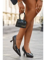 Lakierowane Czółenka Na Szpilce Czekoladowe Gavrielle