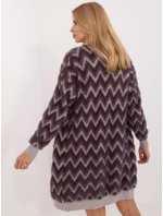Cardigan AT SW 2340 A.00 tmavo fialový Cardigan AT SW 2340 A.00 tmavo fialový