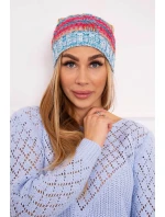 Fleecová čiapka Klaudia K255 žltá neón+modrá Fleecová čiapka Klaudia K255 žltá neón+modrá