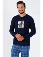 Pánske pyžamo ROY 1471 sivé - M-Max