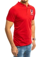 FashionStreet pánska červená polokošeľa PX0357