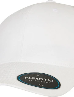 Flexfit 6100NU 6-panelová čiapka s kšiltom „NU®“ 55.6100 biela