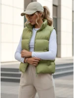 Dámska prešívaná vesta WILLOW pistáciová FashionStreet TY3797 Dámska prešívaná vesta WILLOW pistáciová FashionStreet TY3797