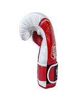 RPU-FOLK 12 oz biele a červené boxerské rukavice