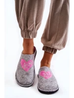 Domowe Papcie Big Star KK276020 Szaro-Różowe