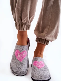 Domowe Papcie Big Star KK276020 Szaro-Różowe