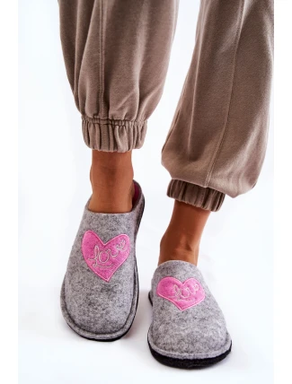 Domowe Papcie Big Star KK276020 Szaro-Różowe